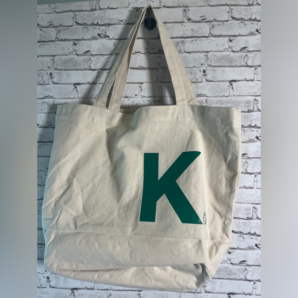 Ceres Life Tote with Green “K” NWOT